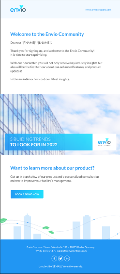 Welcome to the Envio Community email