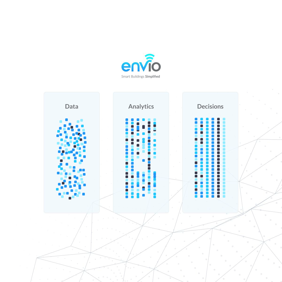 LinkedIn ad: Data, Analytics, Decisions animated concept