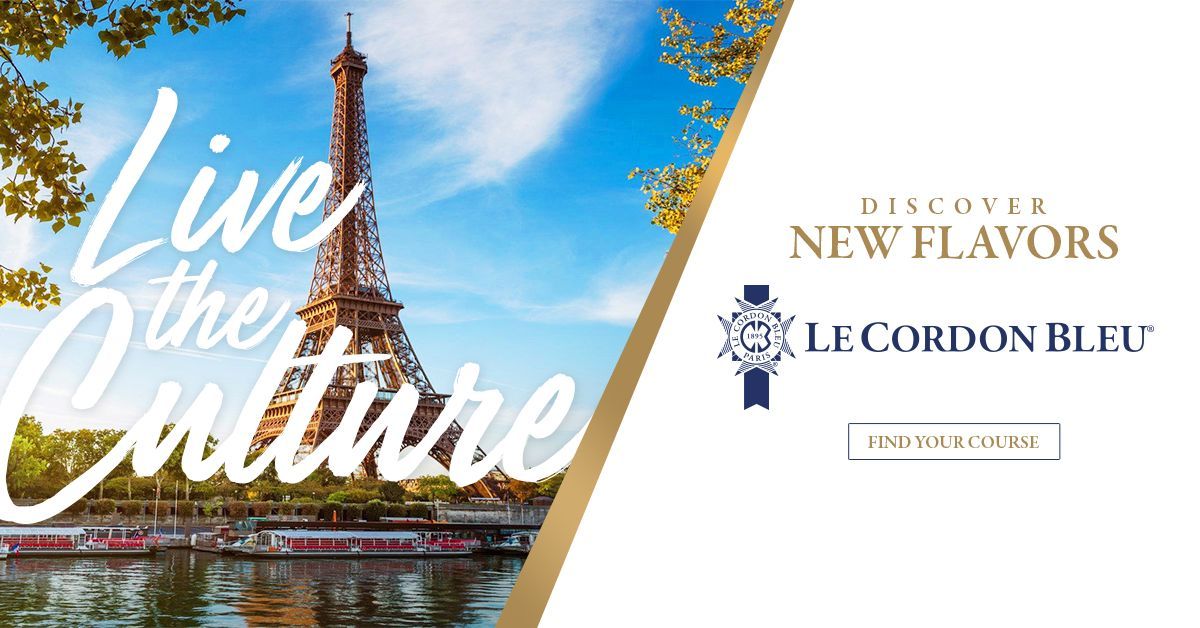 Live the Culture Google Ads banner for Le Cordon Bleu
